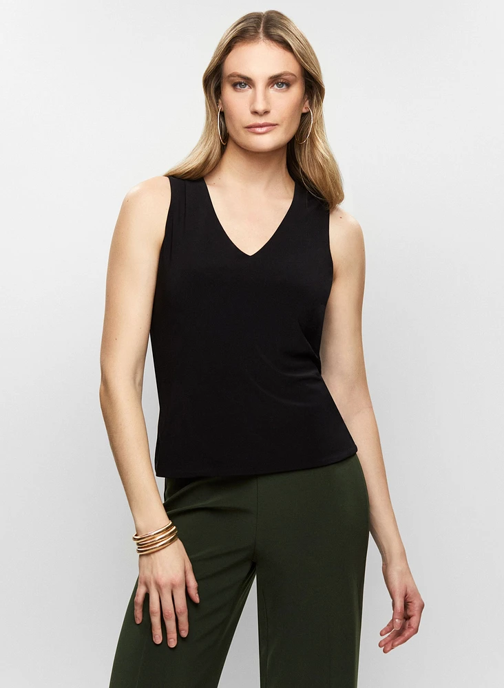 Sleeveless V-Neck Top