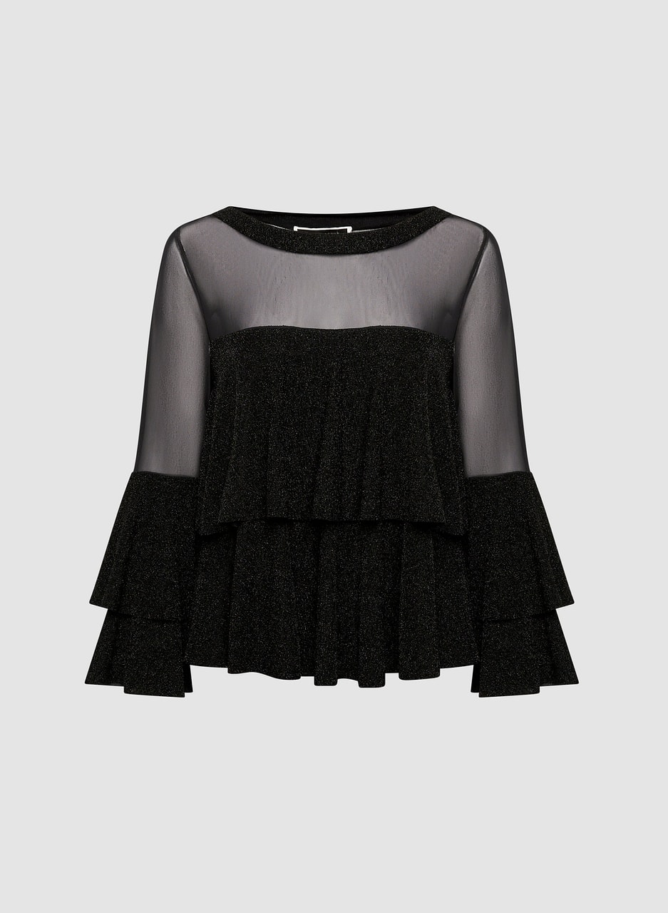 Tiered Ruffle Illusion Top