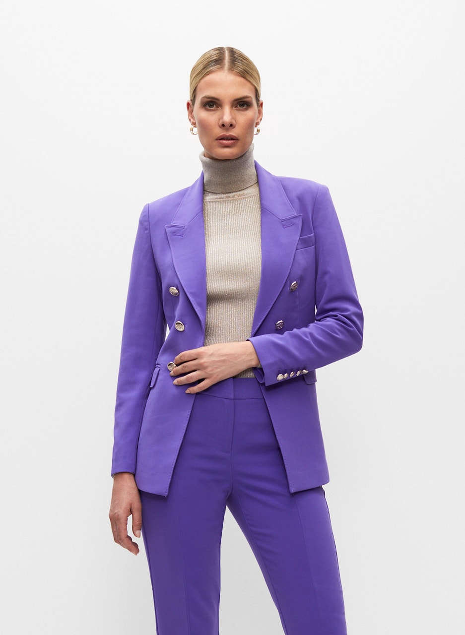 Six-Button Bi-Stretch Blazer