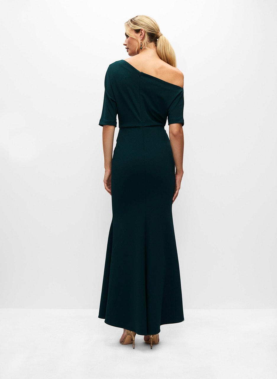 Asymmetric One-Shoulder Gown