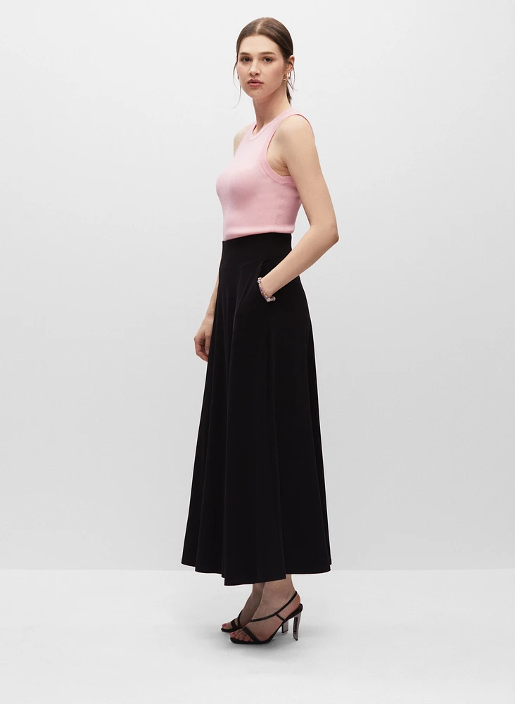 Essential Pull-On Maxi Skirt