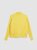 Ribbed Mock Neck Sweater