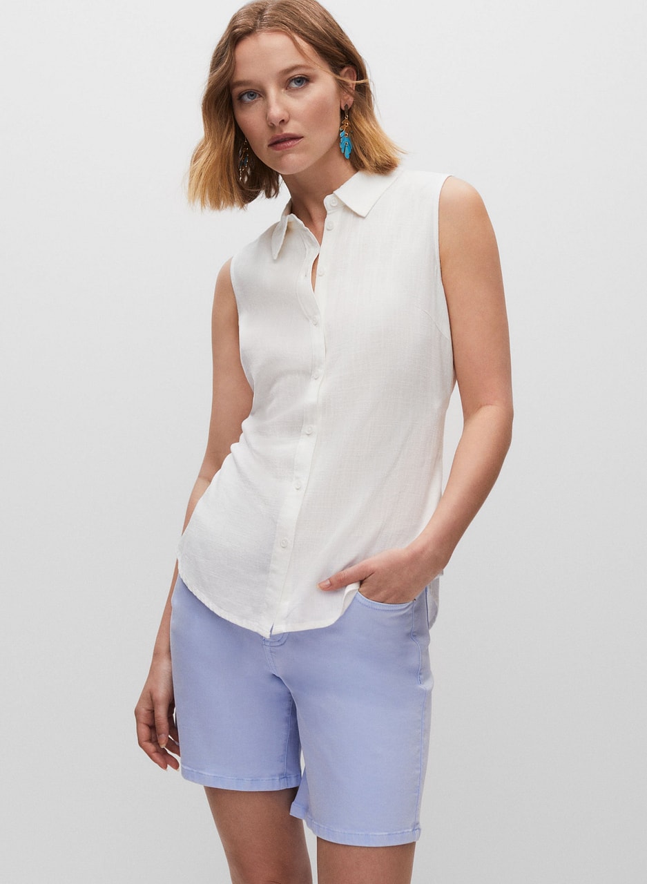 Tie Front Button Down Shirt