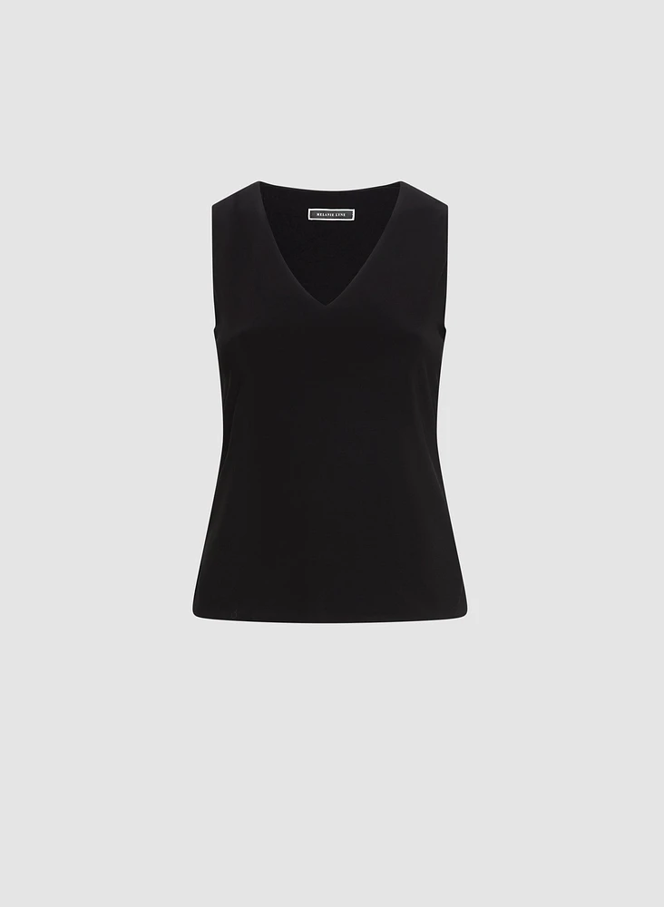 Sleeveless V-Neck Top