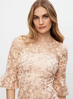 Adrianna Papell - Floral Embroidery Dress