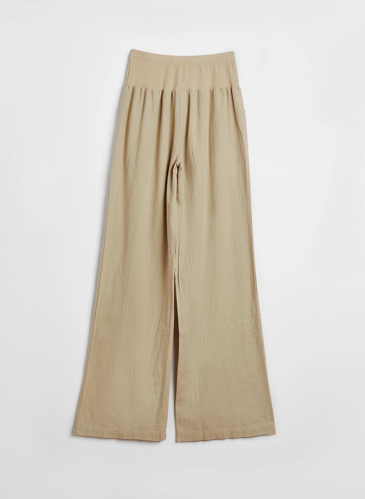 Wide Leg Knit Pants