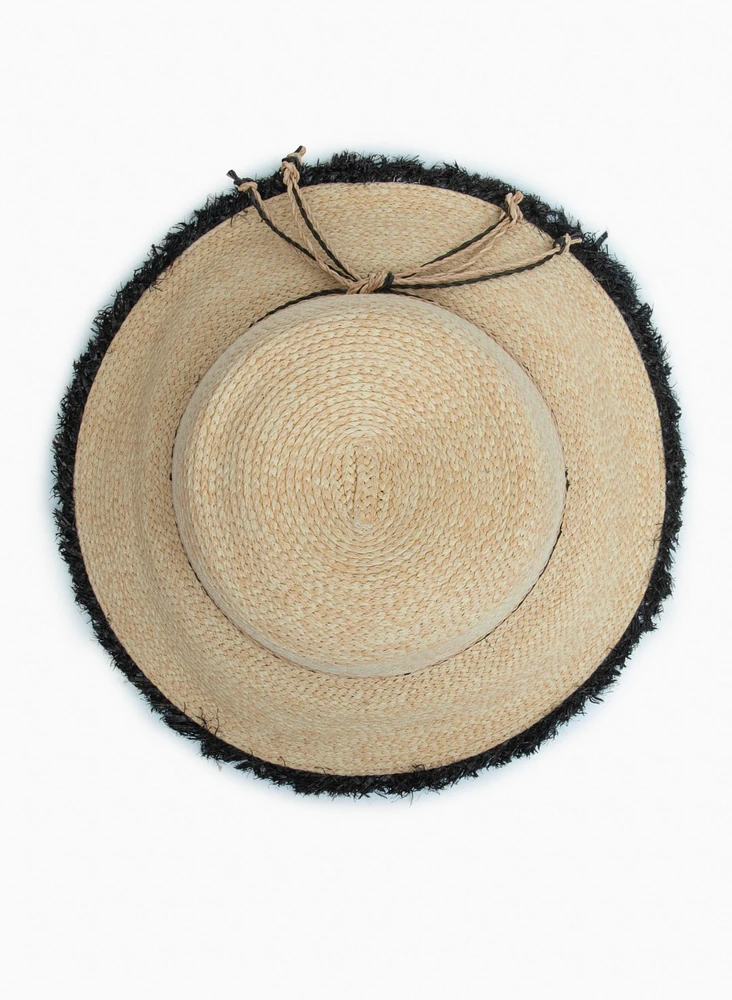 Fringe & Rope Detail Cloche Hat