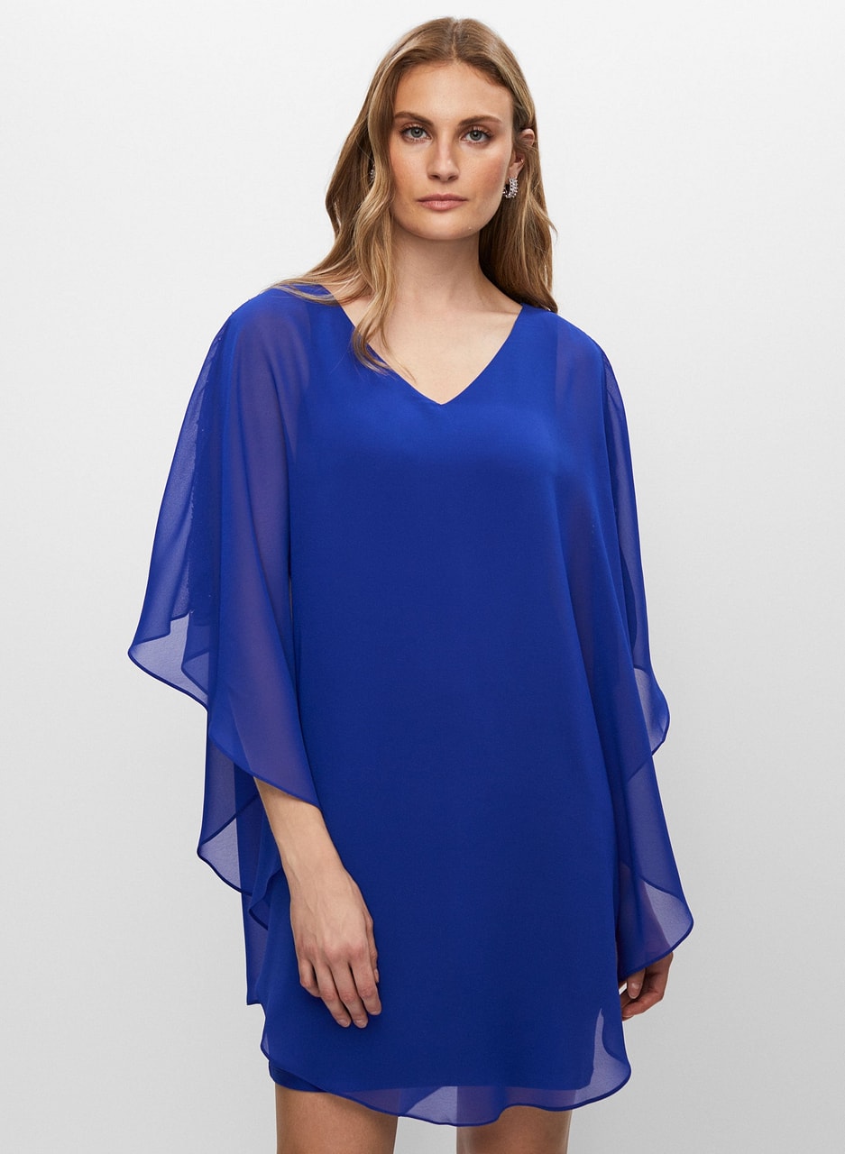 Chiffon Cape Dress