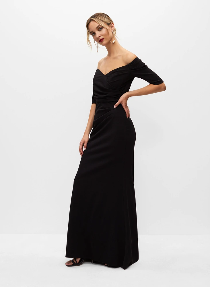 Off-the-Shoulder Sweetheart Neck Gown