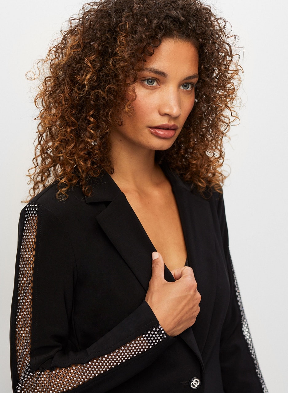 Joseph Ribkoff - Mesh Detail Blazer