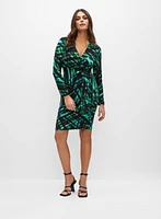 Joseph Ribkoff - Contrast Abstract Print Dress