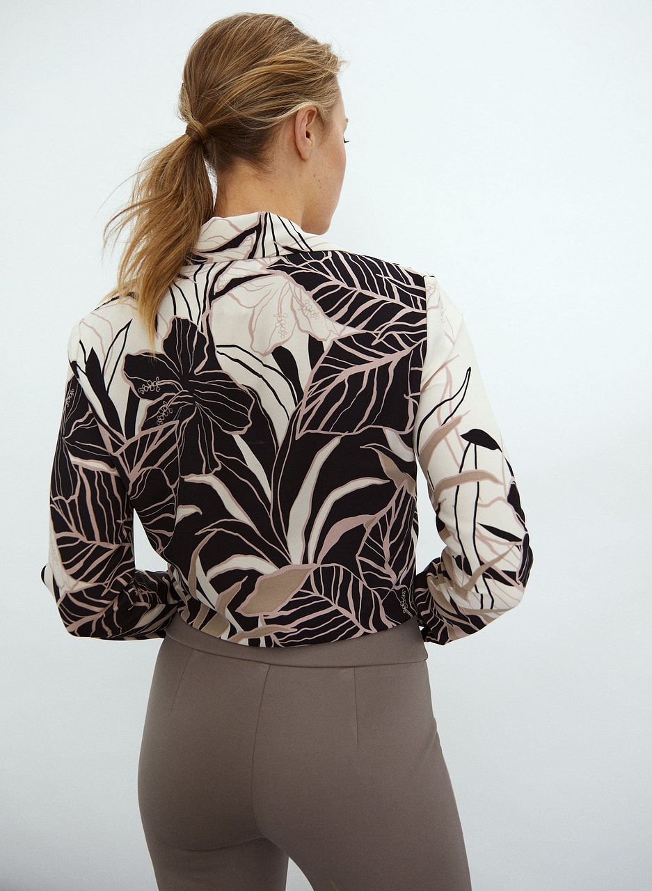 Joseph Ribkoff - Tropical Floral Print Blouse