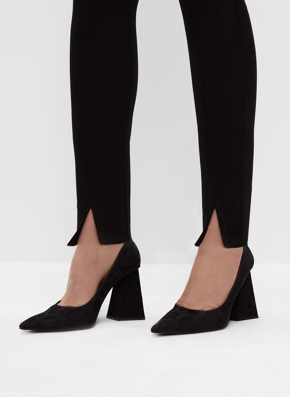 Faux Suede Pull-On Pants