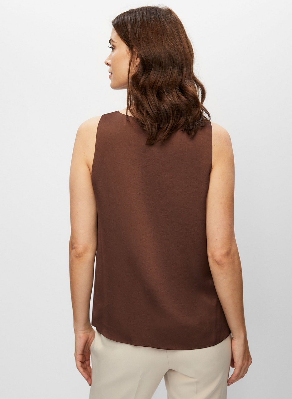 Sleeveless V-Neck Top