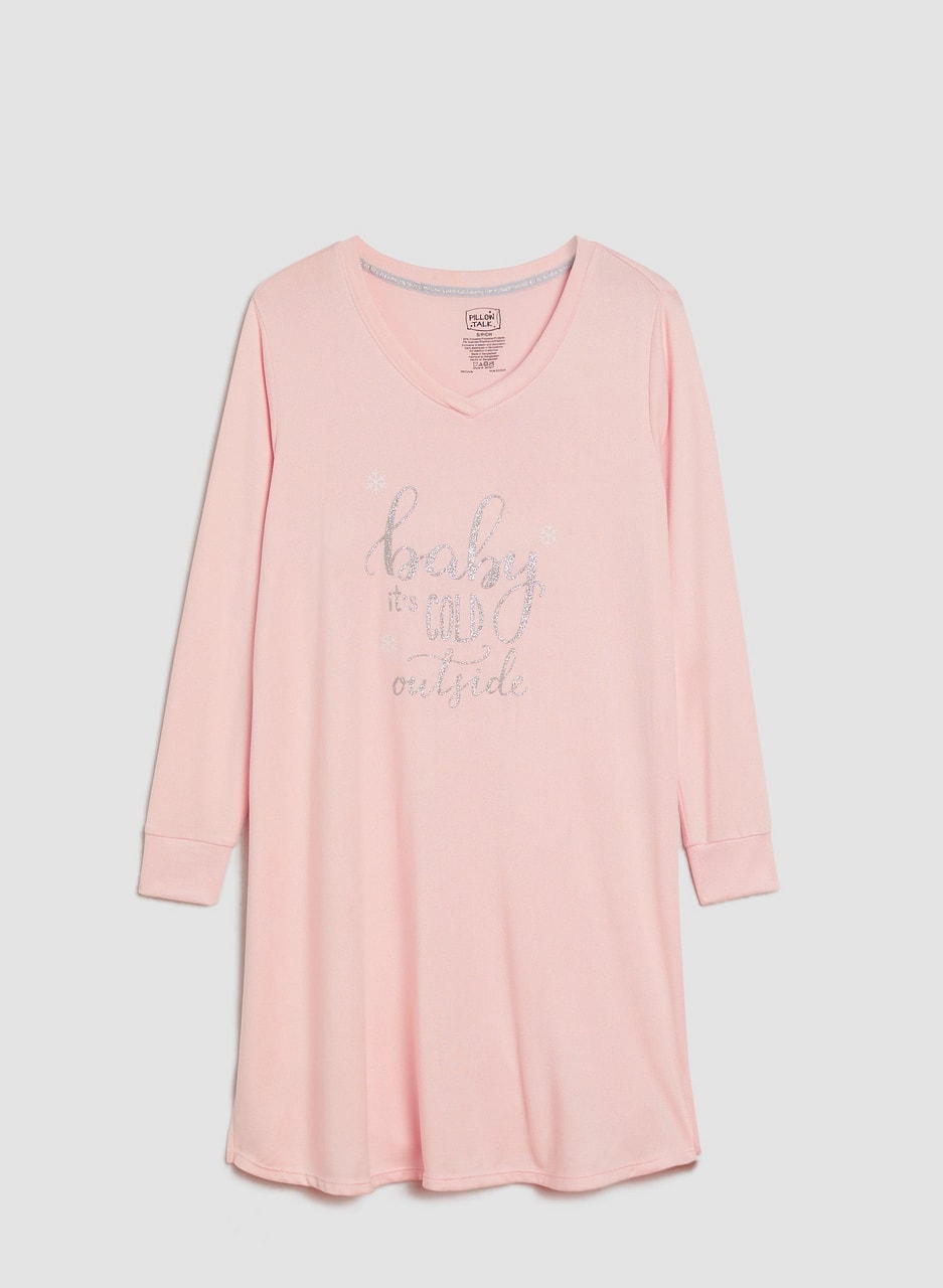 Text Print Nightgown