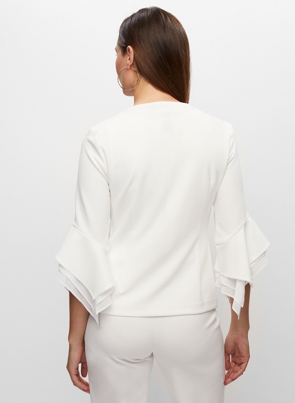 Joseph Ribkoff - Flounce Sleeve Jacket