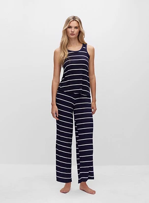 Stripe Print Pyjama Set