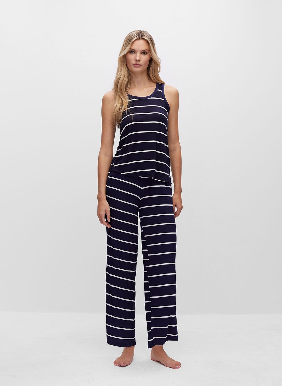 Stripe Print Pyjama Set