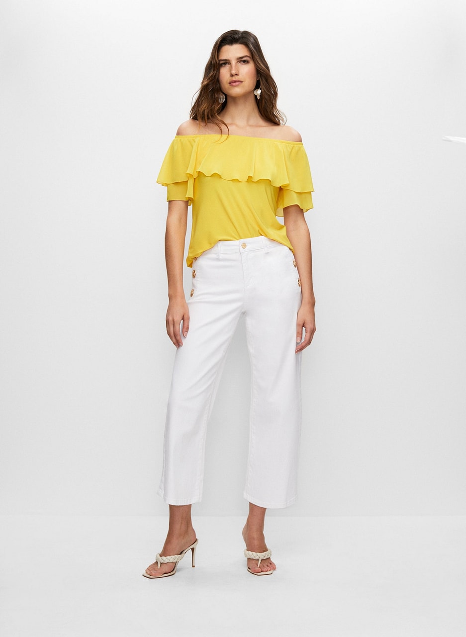 Off-the-Shoulder Ruffled Top