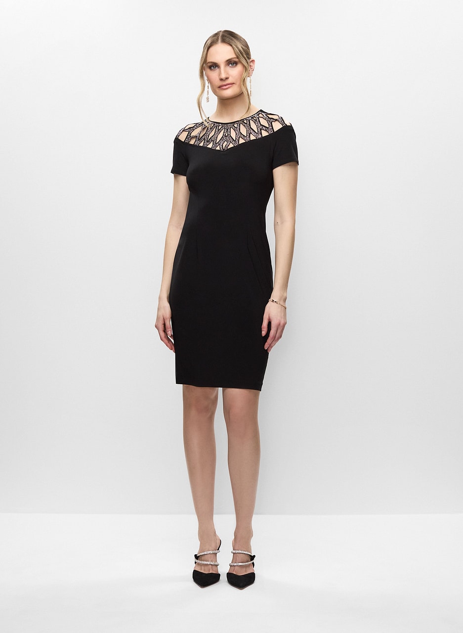 Joseph Ribkoff - Beaded Detail Dress