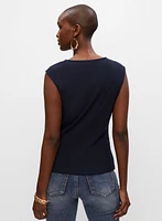 Square Neck Sleeveless Top