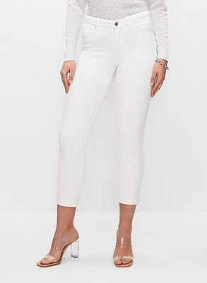 Cropped Slim Leg Jeans