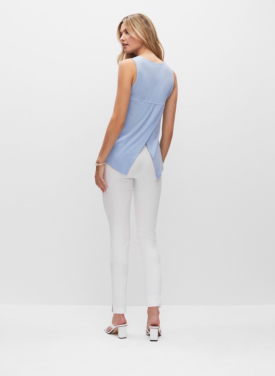 Sleeveless Zipper Detail Top