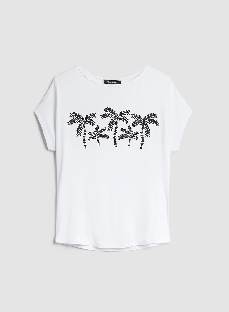 Palm Tree Print Tee