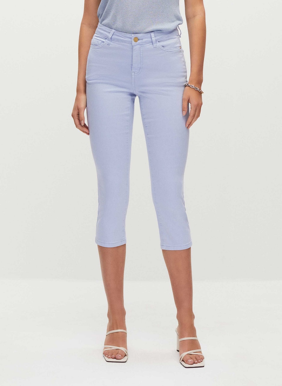 Slim Leg Denim Capris