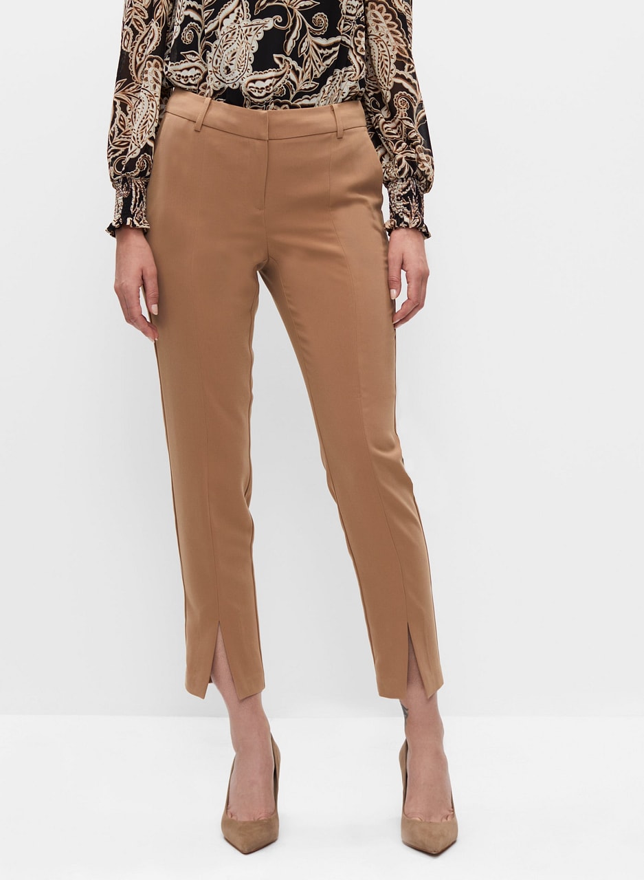 Giselle Slit Hem Ankle Pants