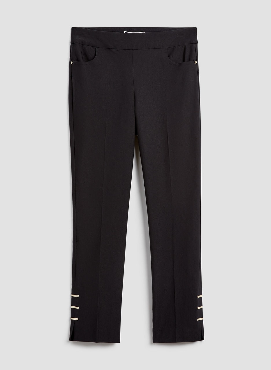 Slit Detail Pull-On Pants