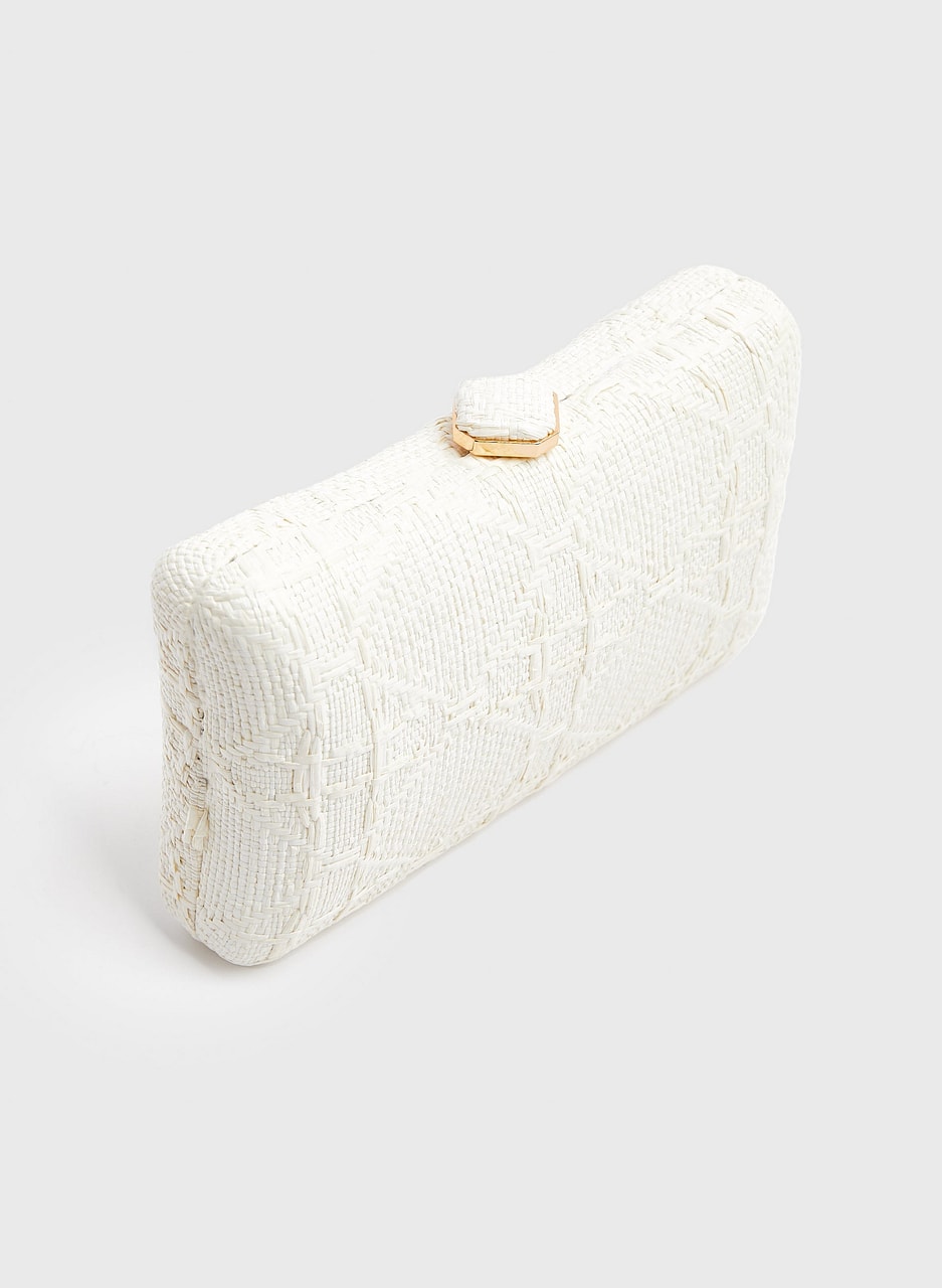 Textured Rectangle Clutch