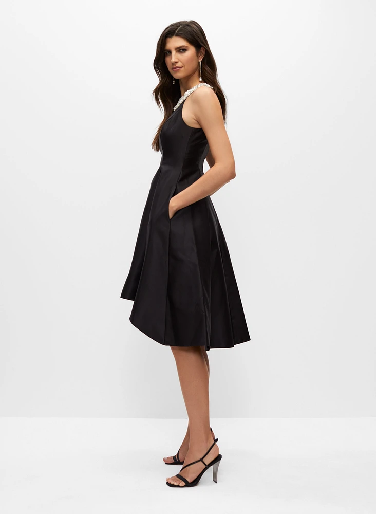 Adrianna Papell - Pearl Neck Dress