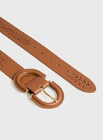 Horseshoe Buckle Braided Belt