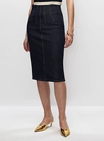 Denim Pencil Skirt