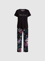 Simon Chang - Floral Motif Pyjama Set