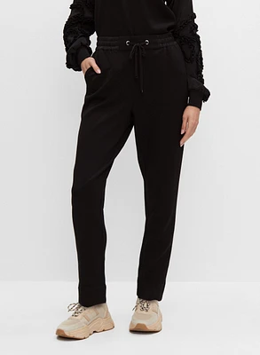 Drawstring Waist Pull-On Pants