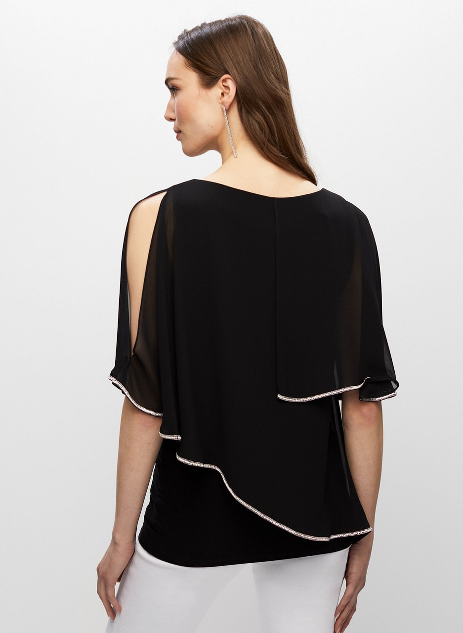 Joseph Ribkoff - Double-Layer Chiffon Blouse