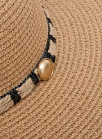 Fringe Detail Straw Hat