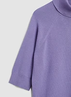 Elbow Sleeve Turtleneck Sweater