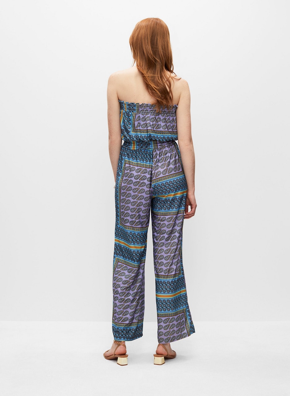 Patchwork Print Jumpsuit