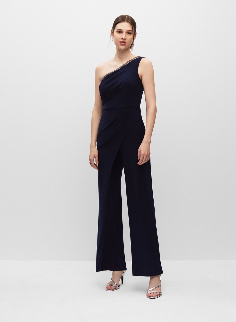 Adrianna Papell - One-Shoulder Jumpsuit