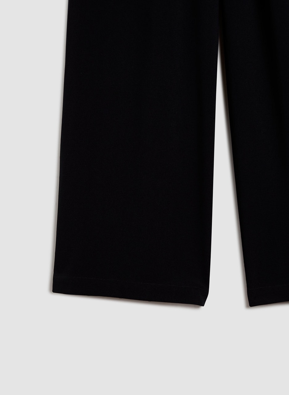 Belted Wide Leg Culotte Pants