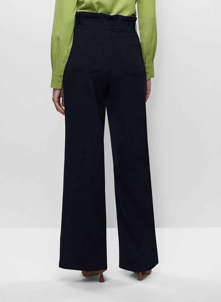 Belted Wide Leg Pants