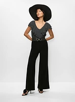 Wide Leg Pull-On Pants