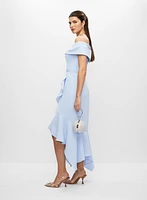 Off The Shoulder Asymmetric Dress