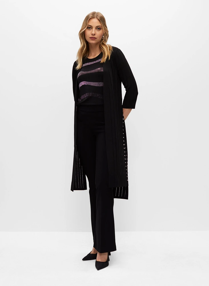 Joseph Ribkoff - Studded Duster Cardigan