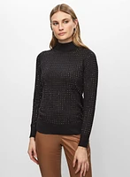 Joseph Ribkoff - Mock Neck Embellished Sweater