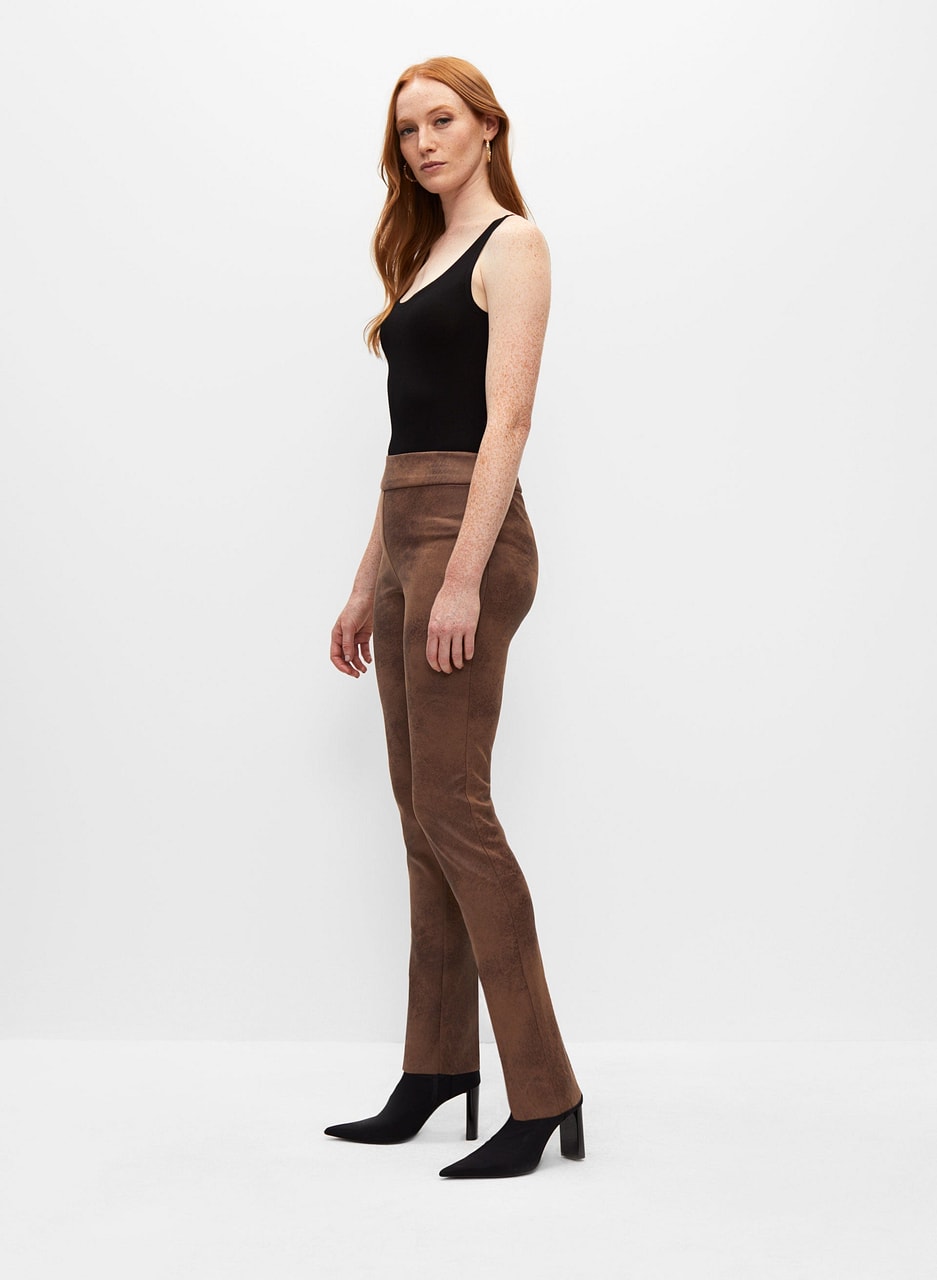 Madison Pull-On Faux Suede Pants