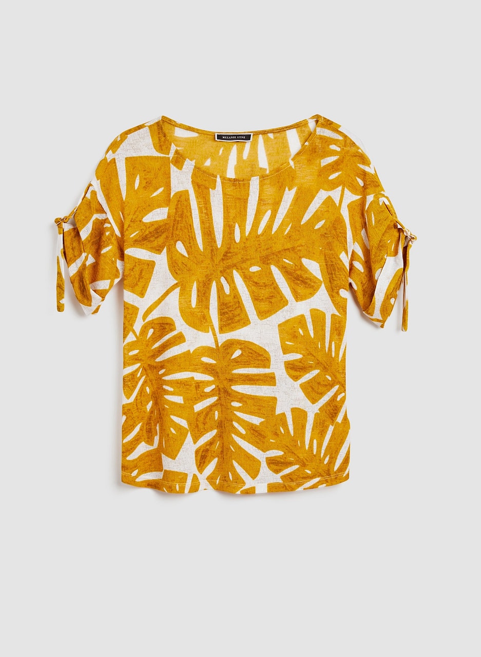 Palm Leaf Print Tee